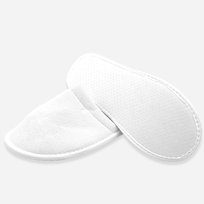 POLYCOTTON SLIPPERS-REINFORCED SOLE